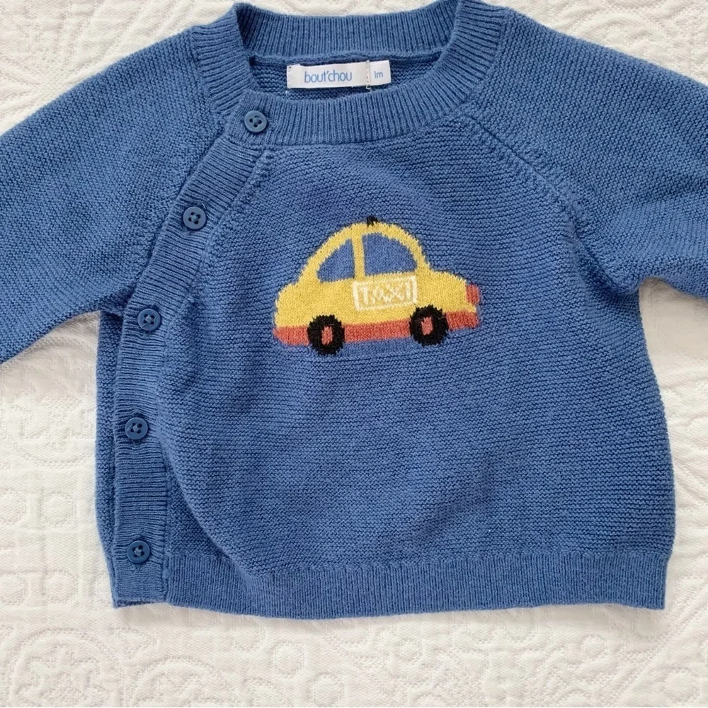 Bout'chou Baby‎ Taxi Wrap Sweater (1 Month)